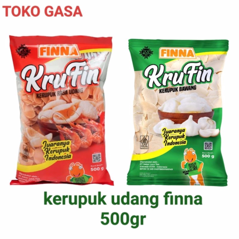 

Finna Krufin Kerupuk Udang/ Bawang 500gr