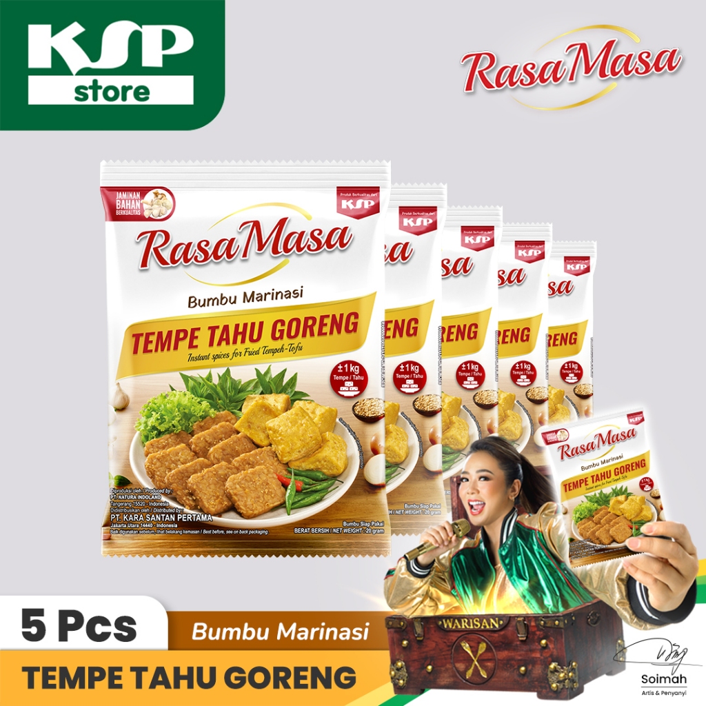 

Bumbu RasaMasa Marinasi Tempe Tahu Goreng - 5 pcs