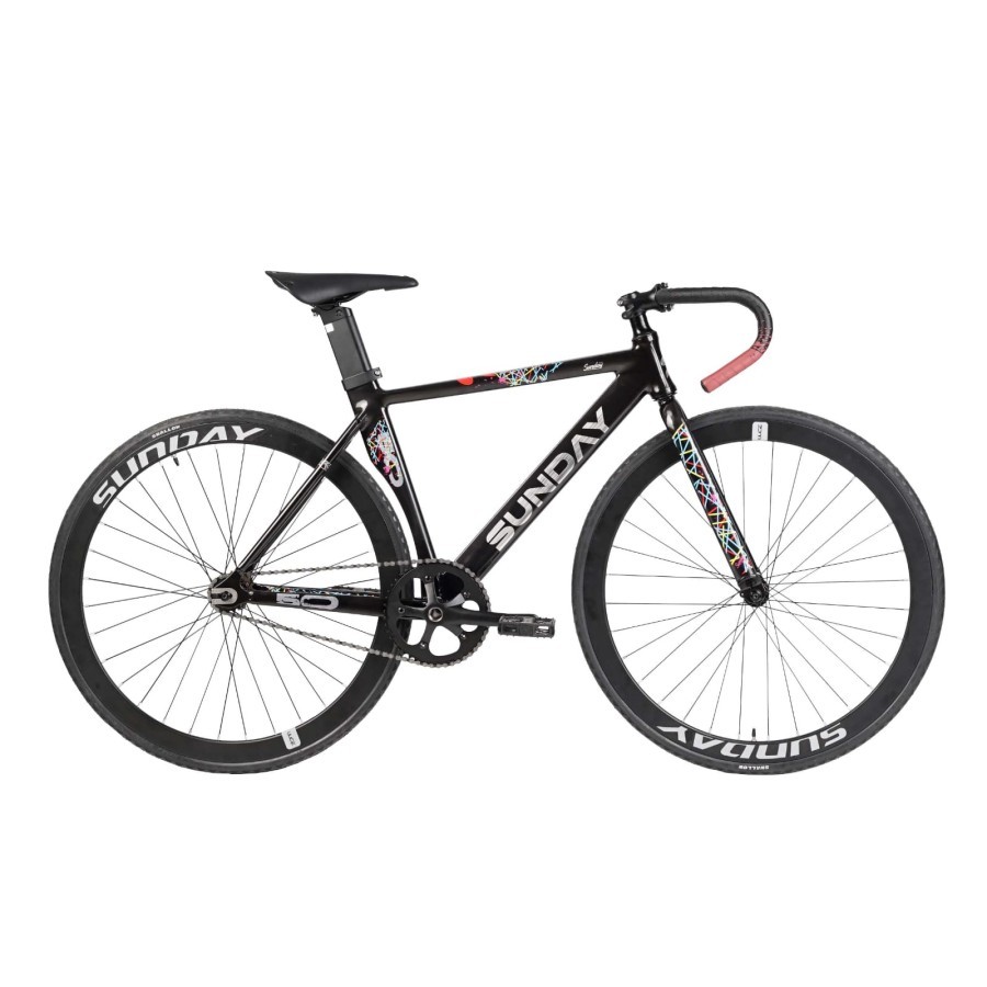 SEPEDA ROAD BIKE FIXIE ELEMENT FRC 50 FX SKID SUNDAY ALLOY