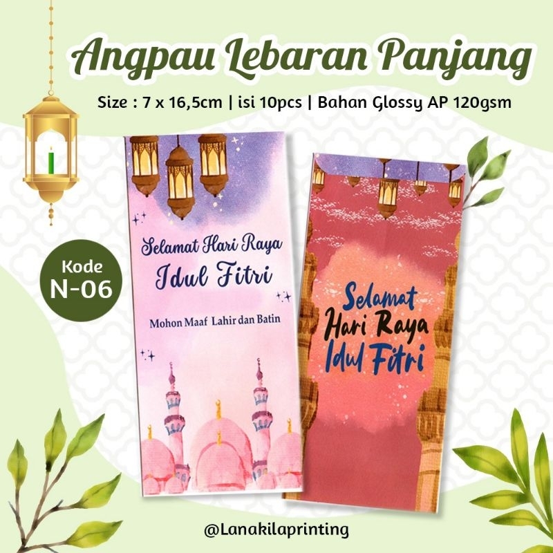 

ISI 10 PCS KODE N06 AMPLOP ANGPAU ANGPAO LEBARAN