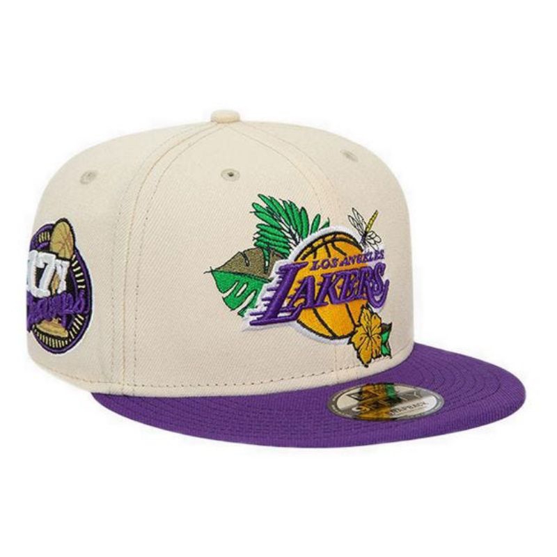 Topi New Era Cap Los Angeles Lakers Floral 9Fifty Snapback Original