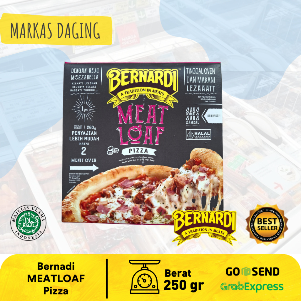 

BERNARDI Meat Loaf Pizza Frozen 250gr