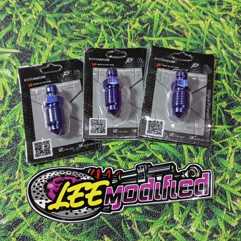 Nepel Angin Titanium M10 Drat 14 Halus 1.00 Kasar 1.25 Titanium