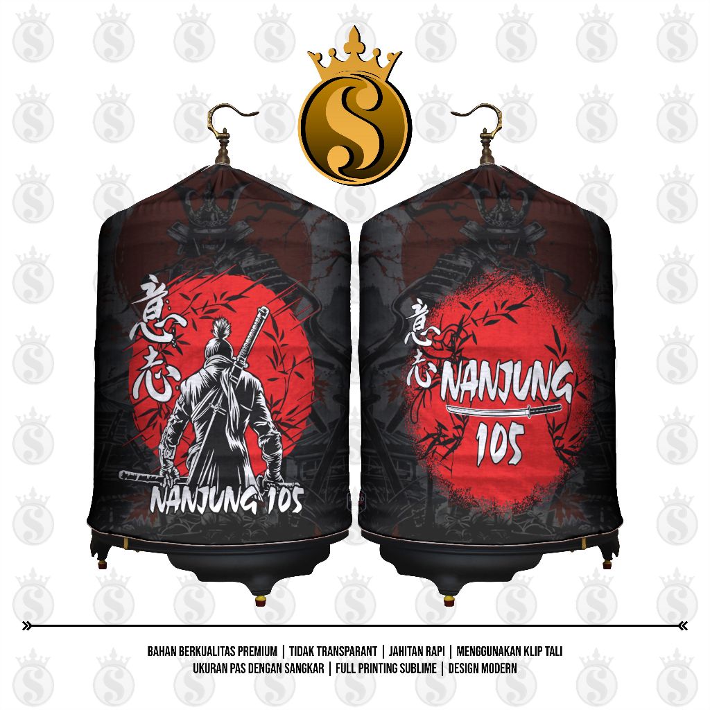 KERODONG FULL PRINTING SANGKAR MURAI - NANJUNG SAMURAI
