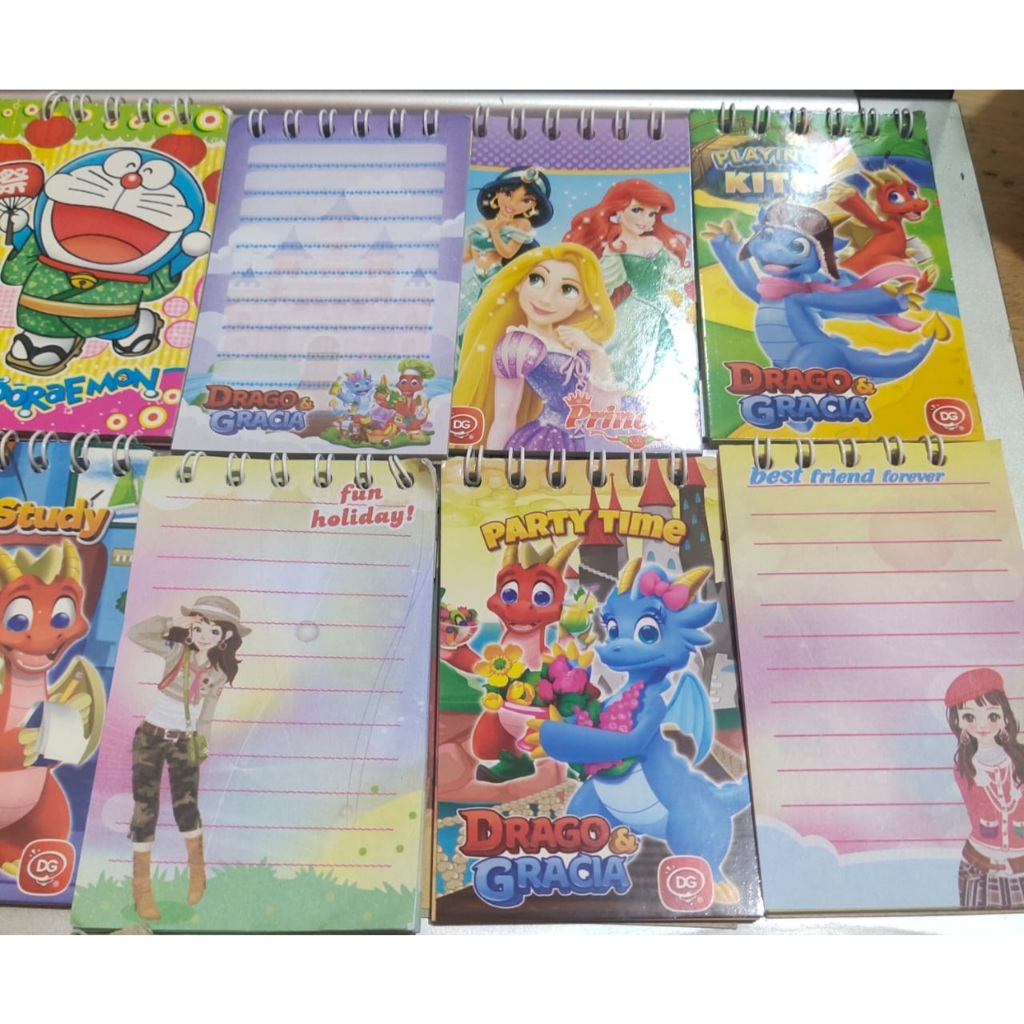 

BUKU MEMO ANAK SPIRAL 6 X 9 CM BUKU MAINAN ANAK