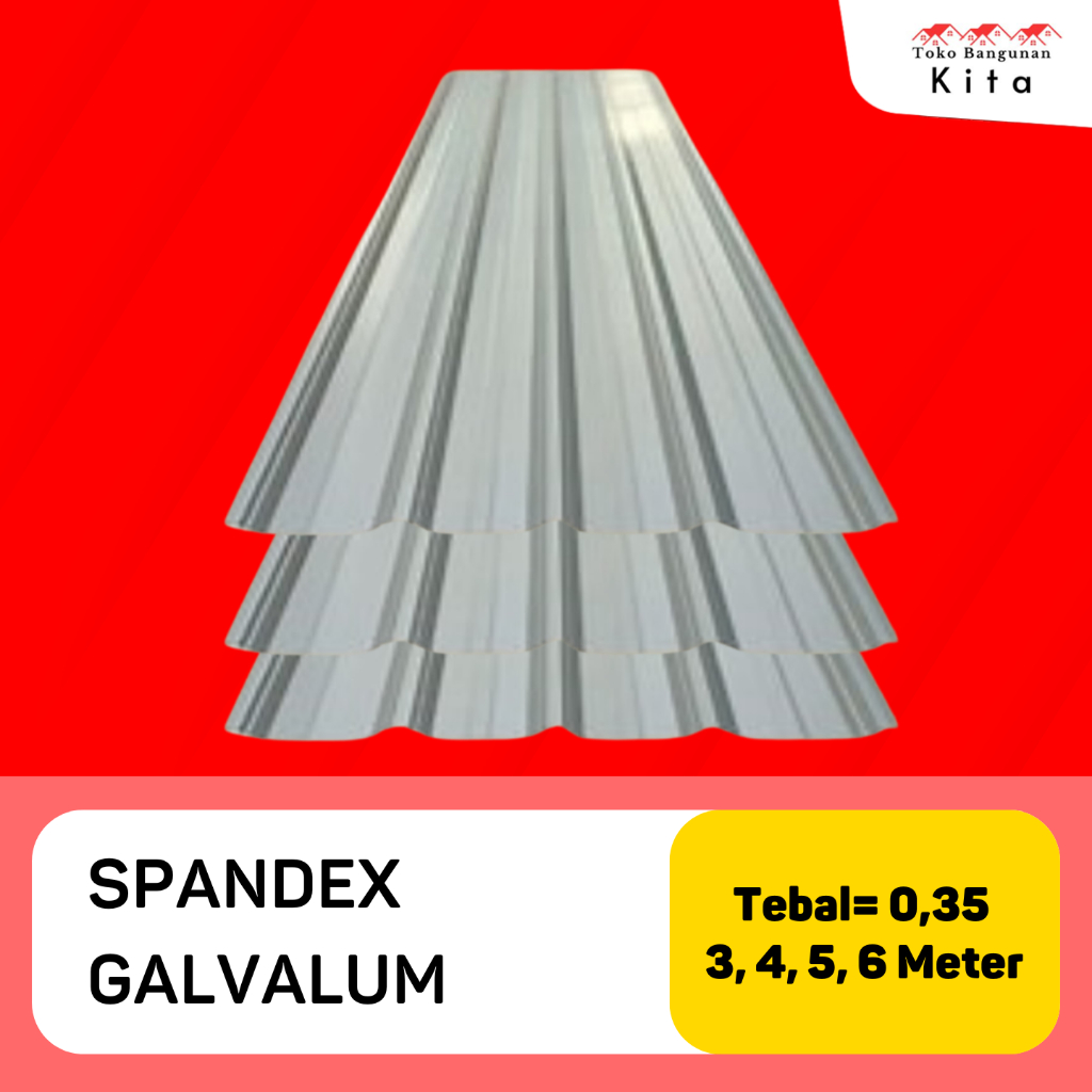 Spandex Galvalum - tebal 0,35