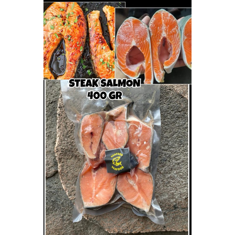 

Ikan salmon steak ikan salmon potongan 400gr