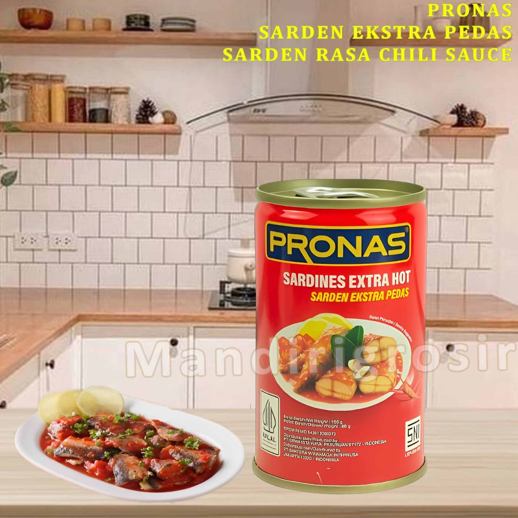 

Ikan Sardines Kaleng * Pronas Sarden * Sarden Chili Sauce * 155gr