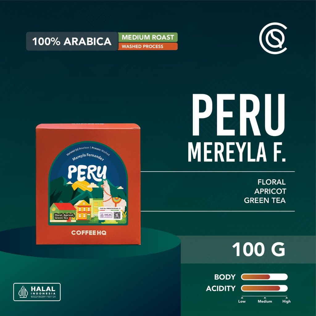 

Biji Kopi Arabika PERU Mareyla Fernandez Arabica Coffee Beans