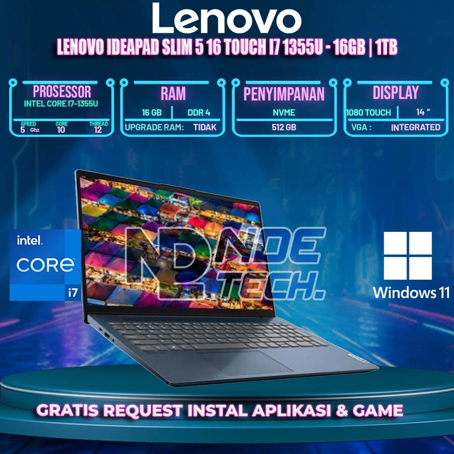 Lenovo Ideapad Slim 5 16 TOUCH i7 1355U