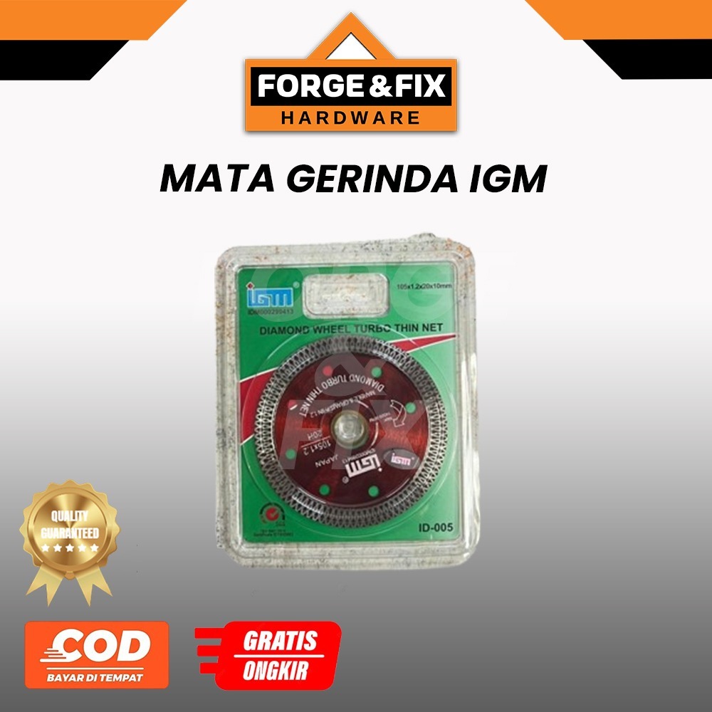 IGM Mata Gerinda Potong Keramik Diamond Wheel Merah Red Turbo