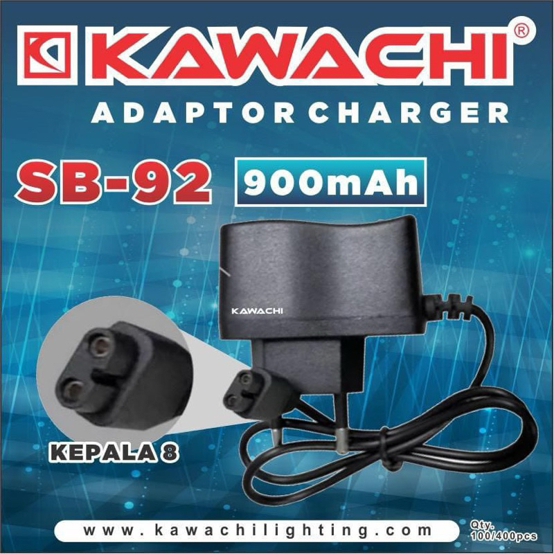 Cas Senter Kepala Angka 8 Kawachi Ori Gepeng Angka 8 SB52 500MAh /SB62 600MAh/ SB92 900MAh Kawachi S