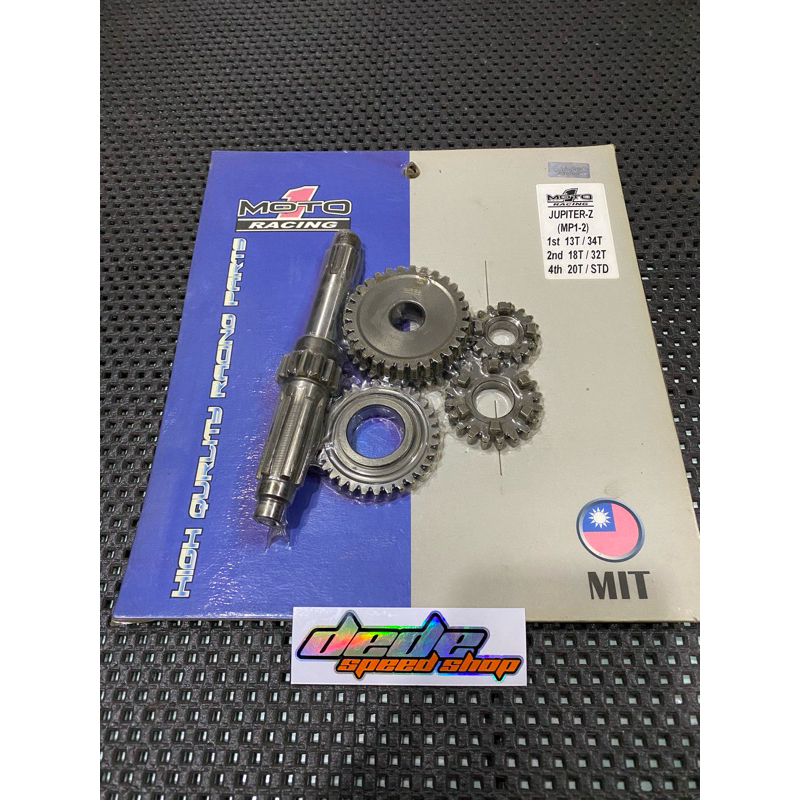 GEAR GIGI RASIO MOTO 1 JUPITER-Z MP1-2 13/34 18/32 20/Std