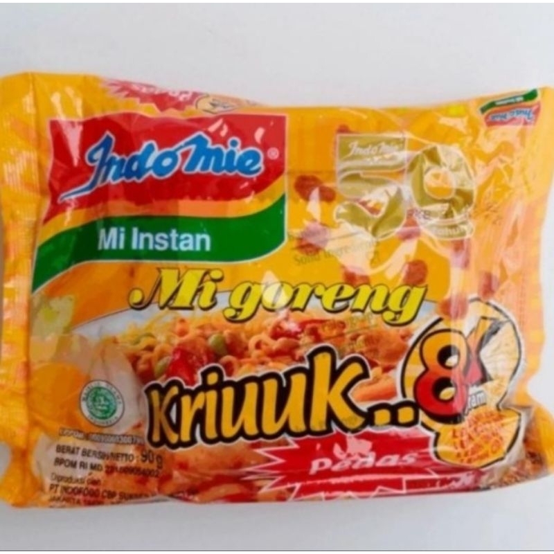 

Indomie Goreng Kriuk Pedas 90gram