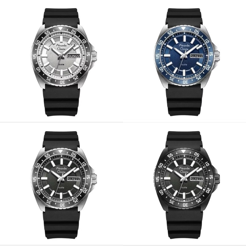 Jam Tangan Pria ALEXANDRE CHRISTIE Rubber Chronograph AC 6541 AC6541