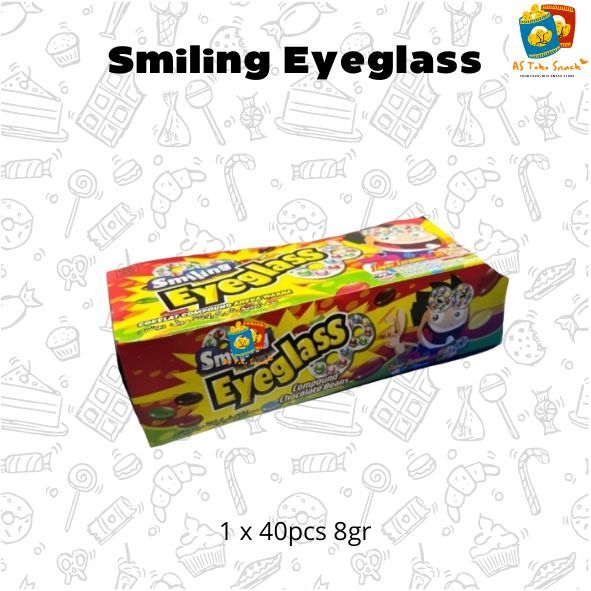 

Smiling Eyeglass 8gr (1 Box Isi 40) Permen Kacamata