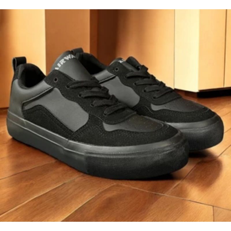 sepatu airwalk baria dewasa full black tali