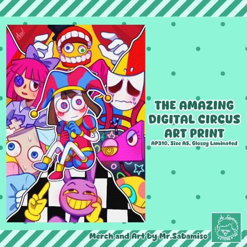 

The Amazing Digital Circus TADC Art Print A5 [READY STOCK]