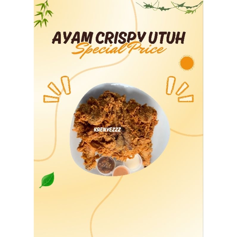 

(SURABAYA) AYAM KRISPY UTUH 1 EKOR BISA DI PESAN DADAKAN