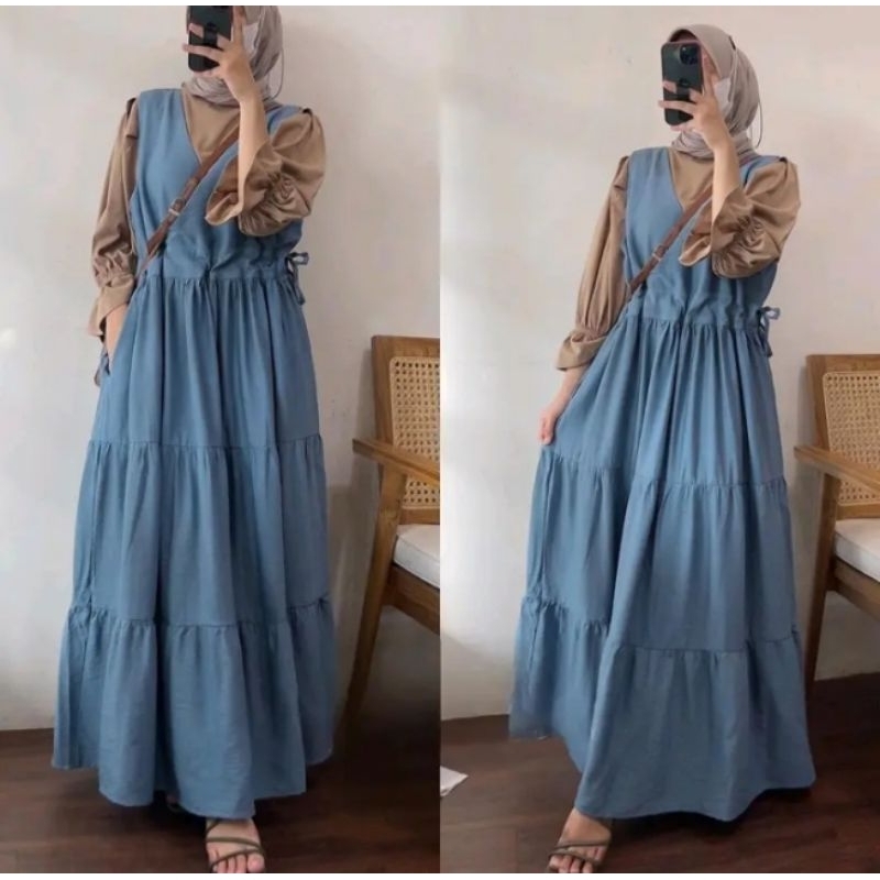 Megumi overall inner serut, inner serut pinggir, inner 2 susun