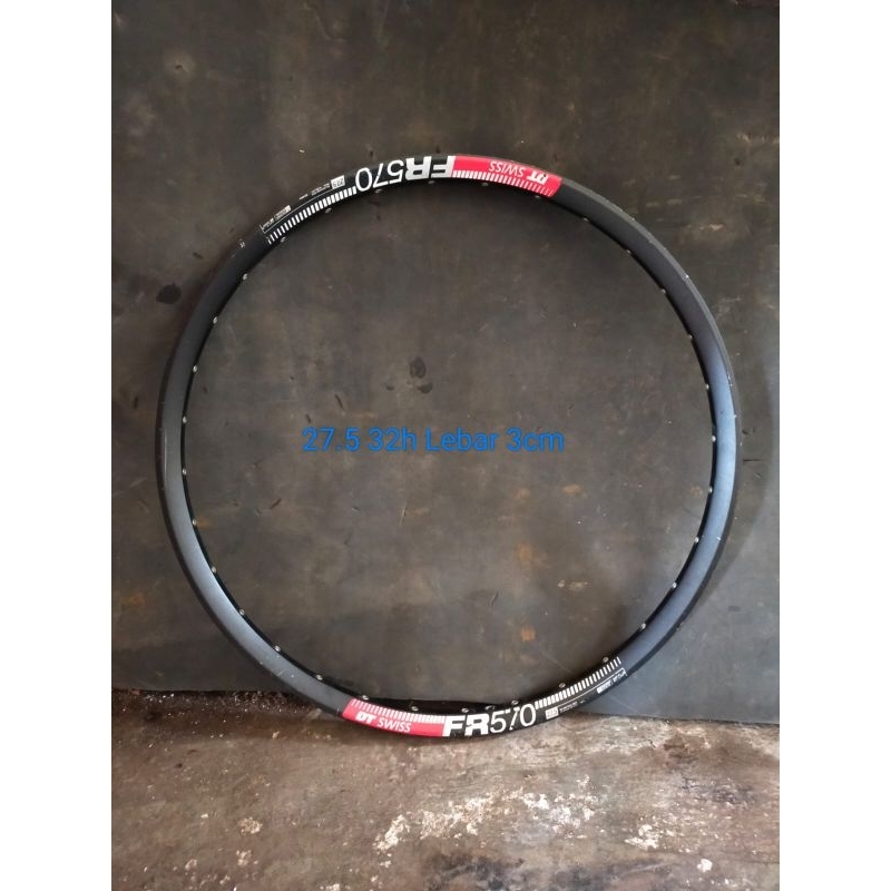Rims DT Swiss FR 570 27.5 32 hole Lebar 2cm dan 3cm