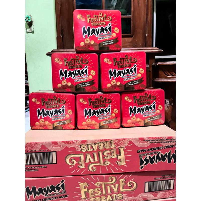 

Mayasi festive kacang jepang kaleng PROMO MURAH