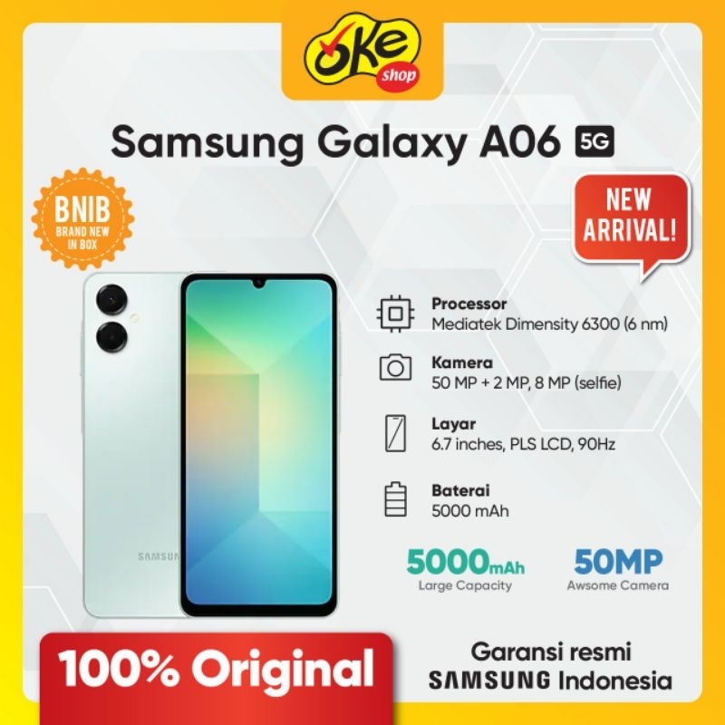 Samsung Galaxy A06 5G - Garansi Resmi Samsung Indonesia SEIN