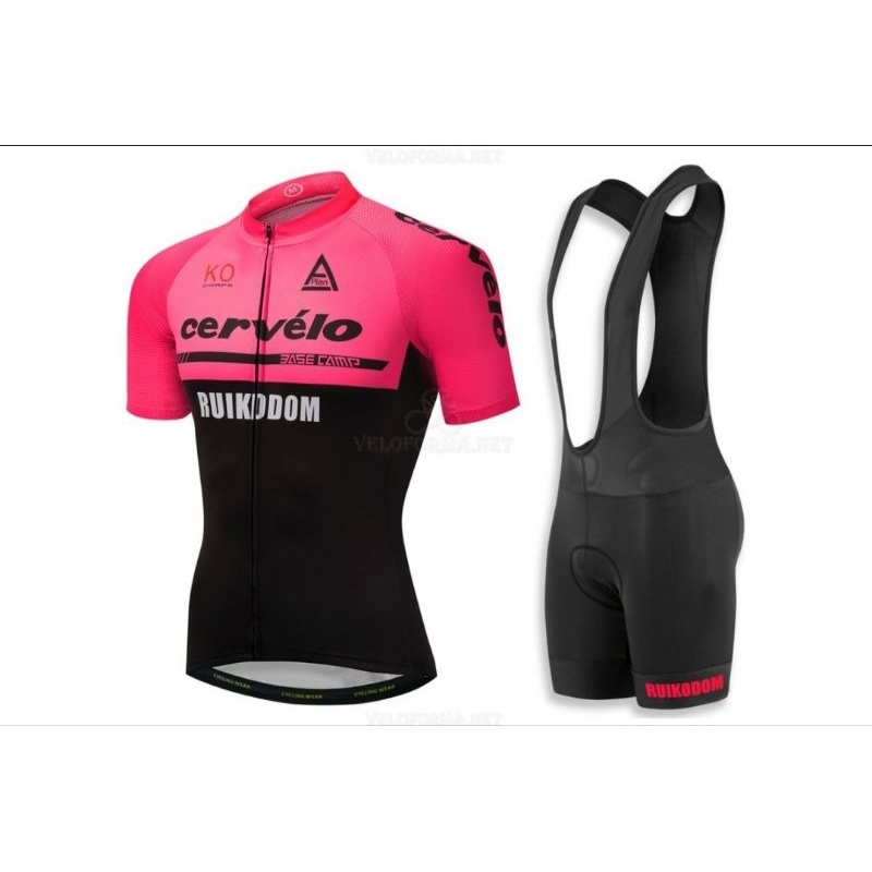 jersey n BIB Coolmax cervelo pink size M