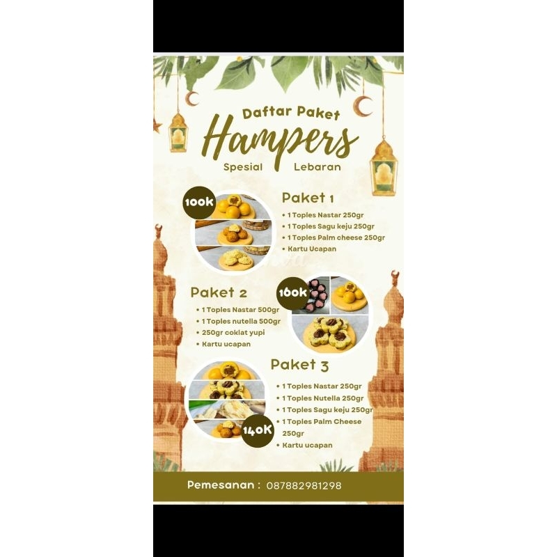 

PAKET 3 HAMPERS LEBARAN