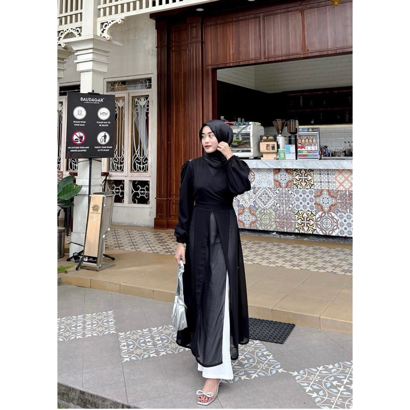 Alina Outer by Ammisha | Fashion Luaran Kekinian | Kondangan OOTD | Avril Outer | Termurah Bahan Cer