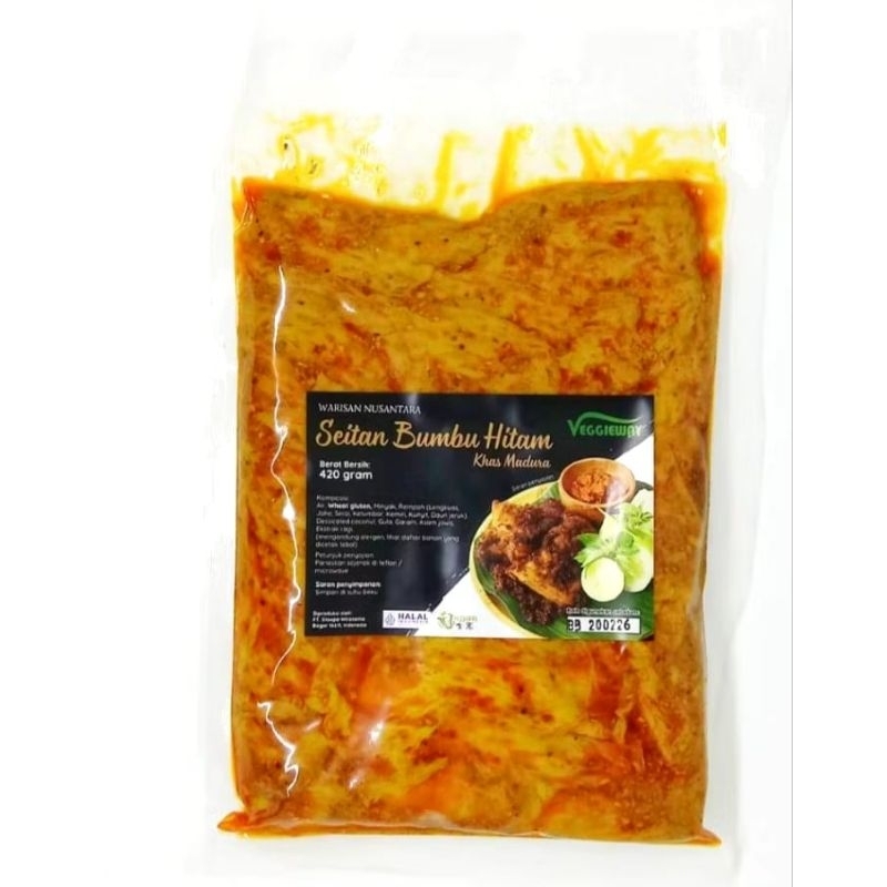 

Bebek / Seitan Bumbu Hitam Khas Madura Vegan Vegetarian