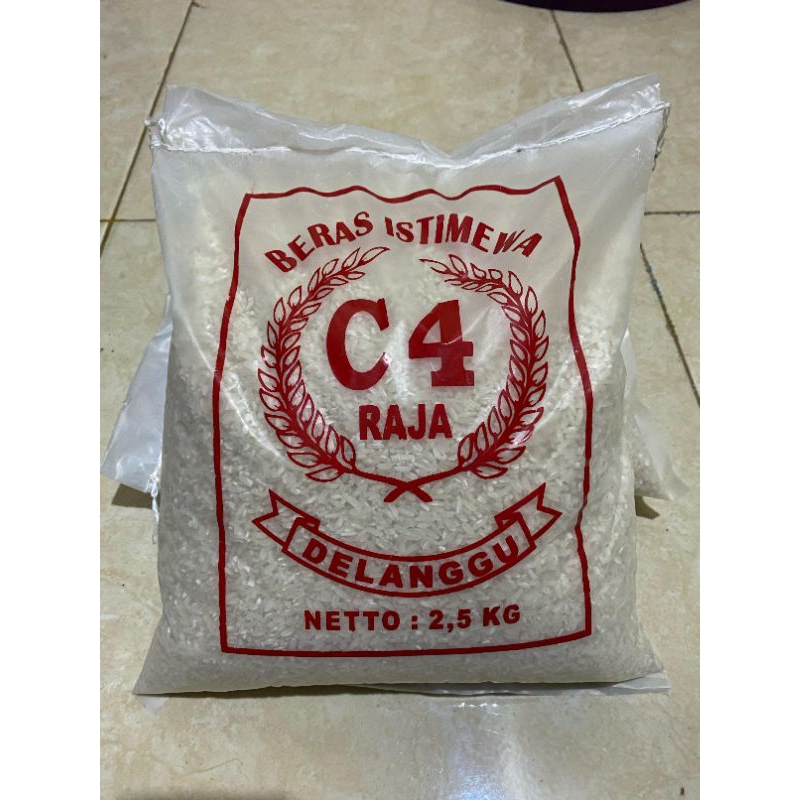 

Beras c4 raja pulen kemasan 2,5 kg