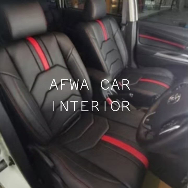 Sarung Jok Mobil Jazz RS 2007 - 2011 Fullset 2 Baris Bahan Ferrari