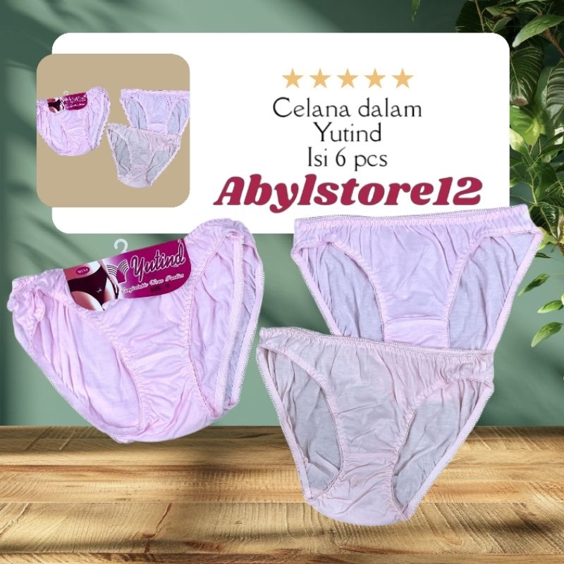 YUTIND CELANA DALAM WANITA REMAJA CD007 BENDID ISI 6 PCS TERLARIS