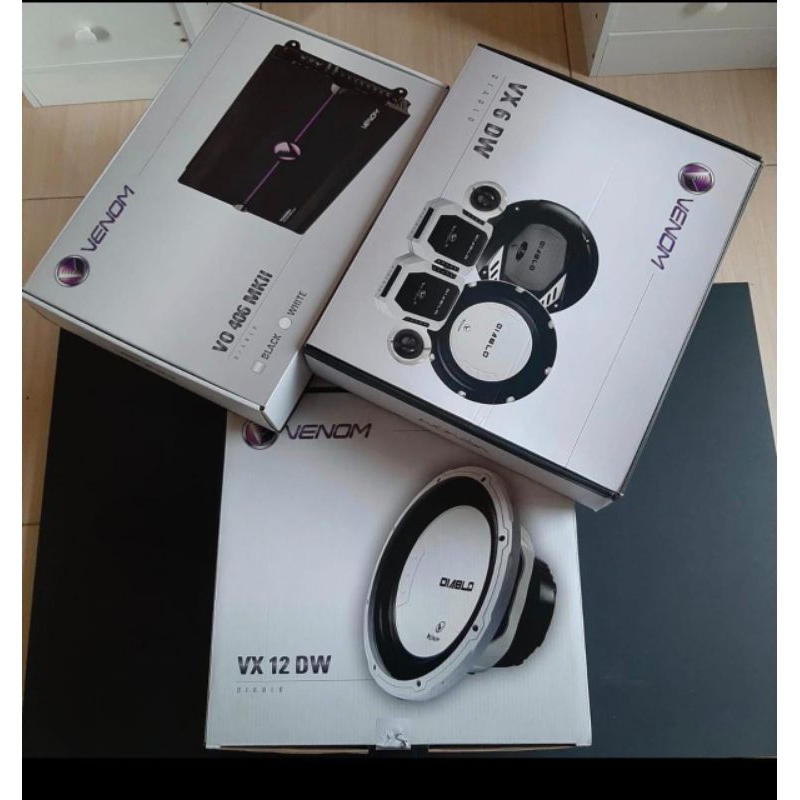 Paket Venom Diablo ,, Power 4 Channel , Subwoofer 12 inch , Speaker Split Venom Diablo All In Full S
