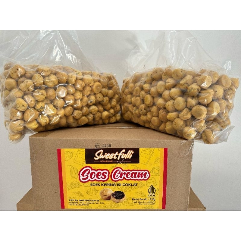 Kue Sus Kering Isi Coklat 2kg / Soes Kering SWEETFULLI