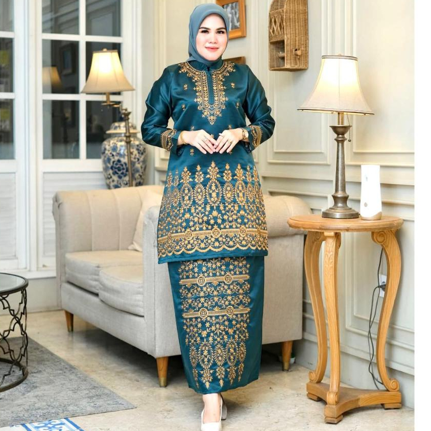 EK-New Set Baju Kurung Bordir - Baju Kurung Modern - Kebaya Modern - Kebaya Baju Kurung Padang - Baj