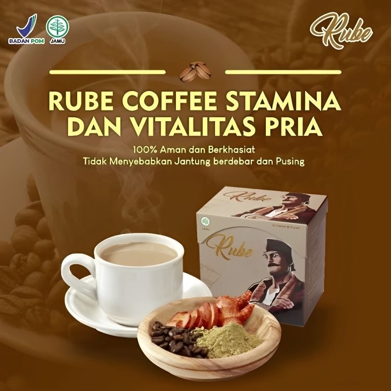 

Kopi Rube Original Kopi Herbal Stamina Tahan Lama Pria 1 Box isi 5 Sachet Kopi