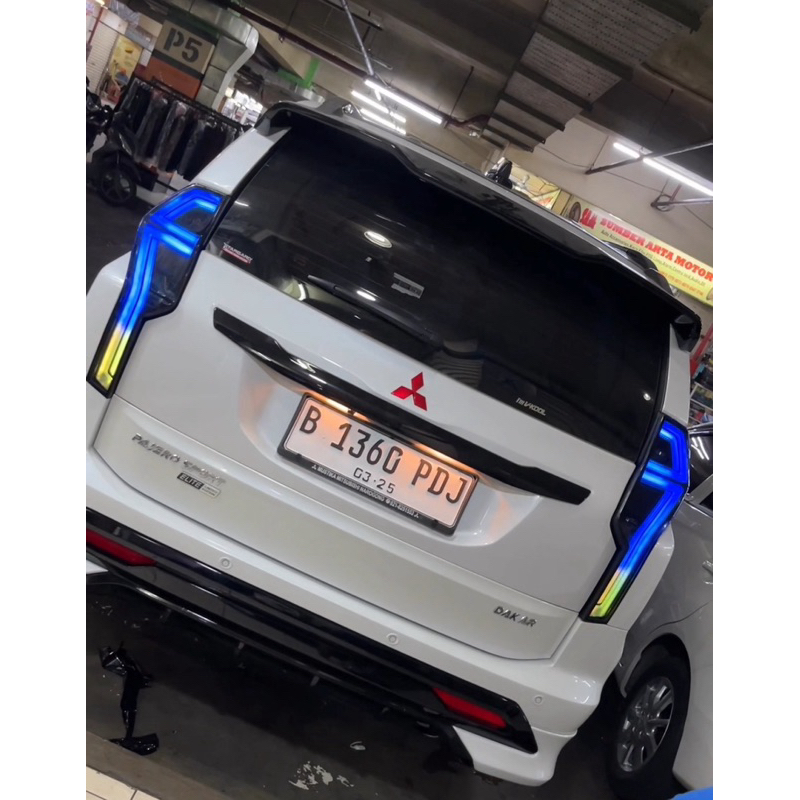 stoplamp dan reflektor bemper lampu pajero dakar 2022- 2025 custom rgb lampu pajero dakar