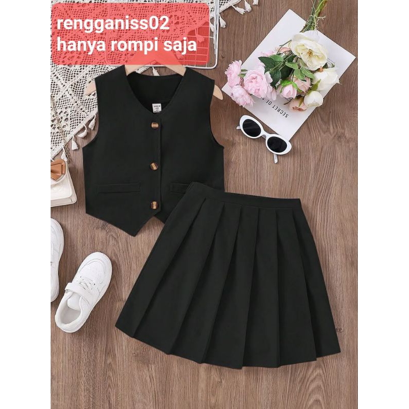 Vest Blazer Formal Anak Style Korea kekinian/ rompi anak perempuan multifungsi / rompi sekolah anak 