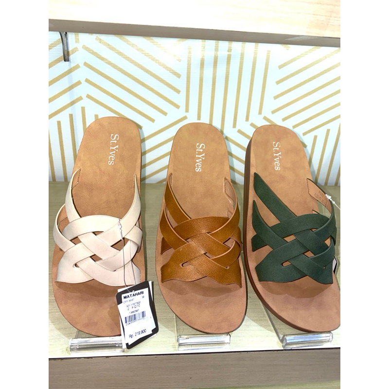 St.Yves - Sandal Slip On Wanita Soft Promo‼️✨