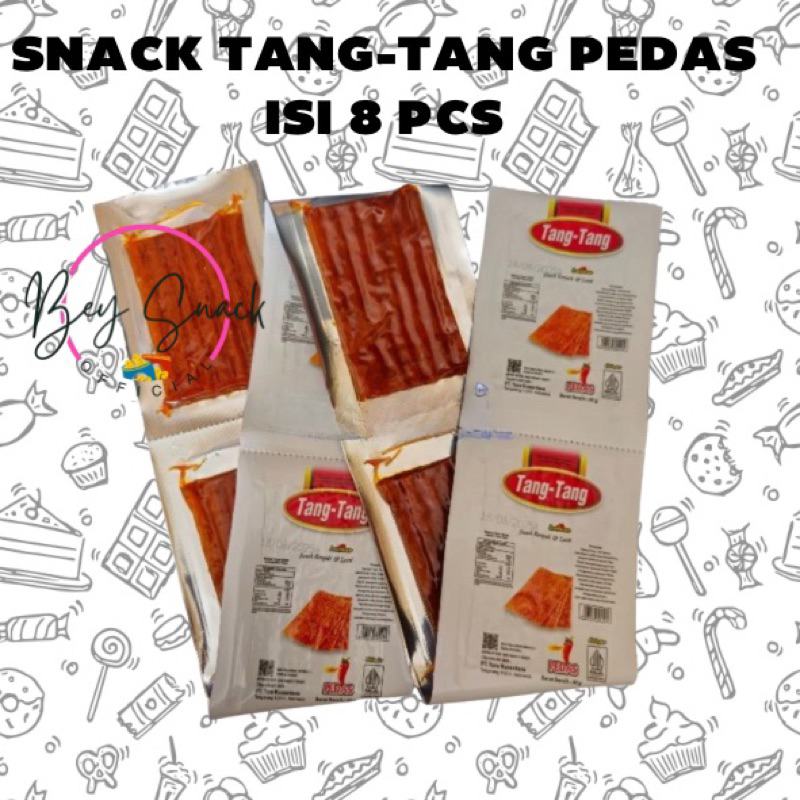 

SNACK TANG TANG PEDAS HALAL / TANG TANG LATIO ( ISI 8 PCS)