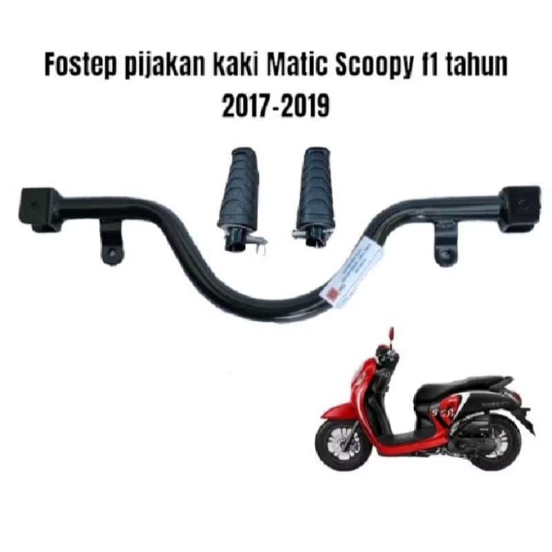 Postep Bastep Footstep Pijakan Kaki Depan Matic Honda Scoopy FI 2017 2018 2019 Tebal Murah