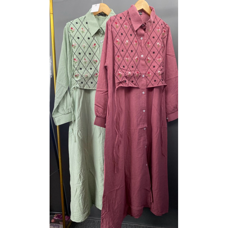 Midi Shanglow / Midi Dress Shanglow / Midi Bordir Shanglow / Midi Polos / Midi Bordir / Midi Dress B