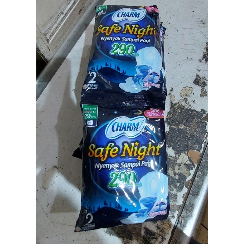 Charm Wing Safe Night 29cm Renceng isi 10 sachet
