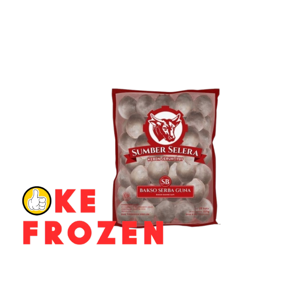 

SUMBER SELERA BAKSO SERBAGUNA 325GR ISI 25 / BASO SAPI