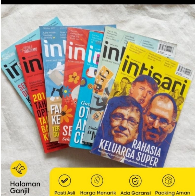 Majalah Intisari  Lawas Bekas Cabutan