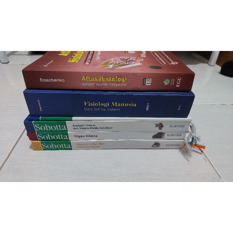 [PRELOVED] Paket Buku Kedokteran Sobotta, Sherwood, dan DiFiore ORIGINAL 100%