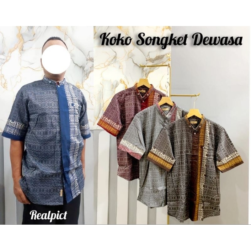 KOKO SONGKET AL ZABBAR KEKINIAN // KOKO SONGKET PREMIUM // KEMKO DEWASA
