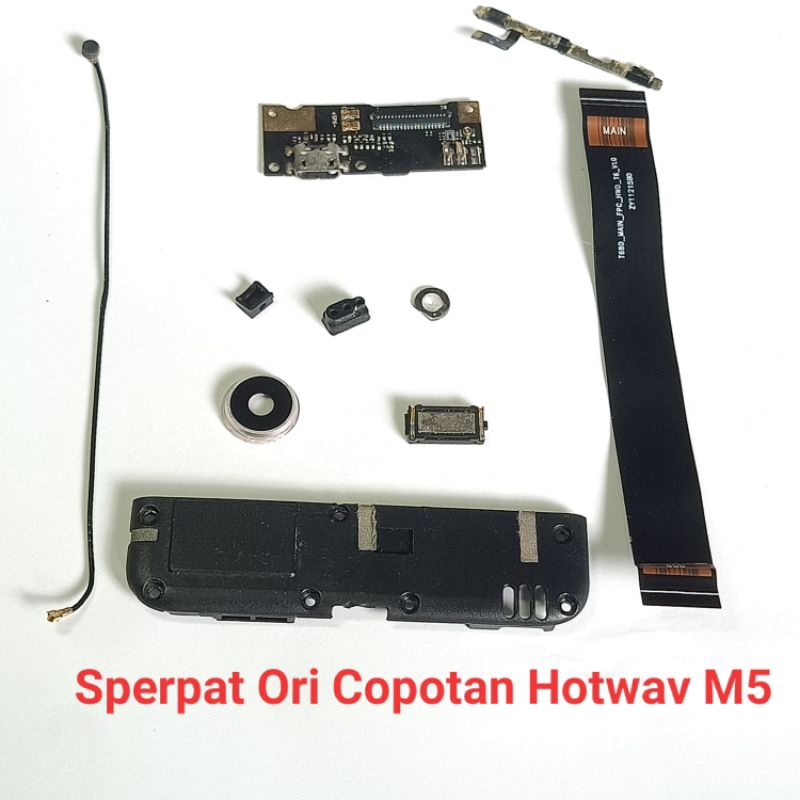 Sparepart Sperpat Hotwav M5 Original Copotan  Flexi on off volume  Buzer Loudspeaker  Flexi UI board